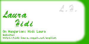 laura hidi business card